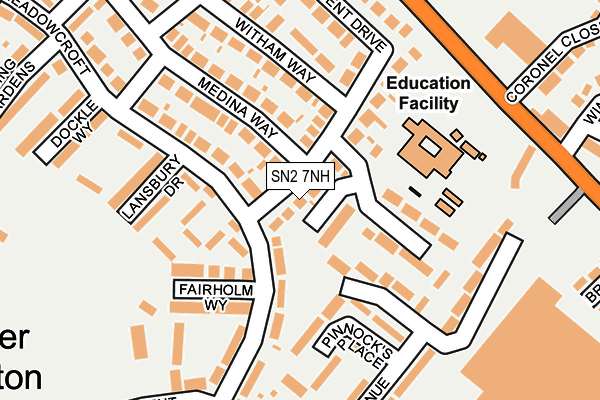 SN2 7NH map - OS OpenMap – Local (Ordnance Survey)