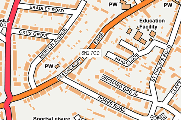 Map of K HIBBERT GROUNDWORK LTD at local scale