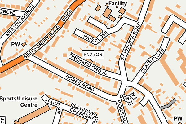 SN2 7QR map - OS OpenMap – Local (Ordnance Survey)