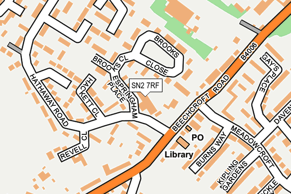 SN2 7RF map - OS OpenMap – Local (Ordnance Survey)