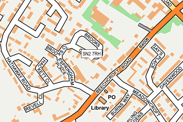 SN2 7RH map - OS OpenMap – Local (Ordnance Survey)