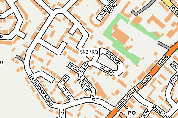 SN2 7RQ map - OS OpenMap – Local (Ordnance Survey)