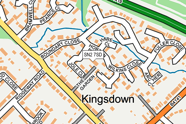 SN2 7SD map - OS OpenMap – Local (Ordnance Survey)