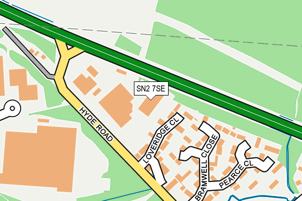 SN2 7SE map - OS OpenMap – Local (Ordnance Survey)
