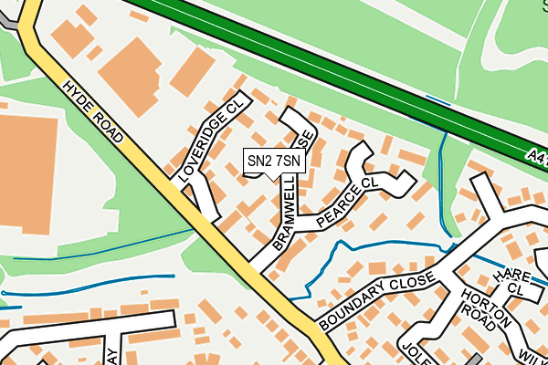 SN2 7SN map - OS OpenMap – Local (Ordnance Survey)