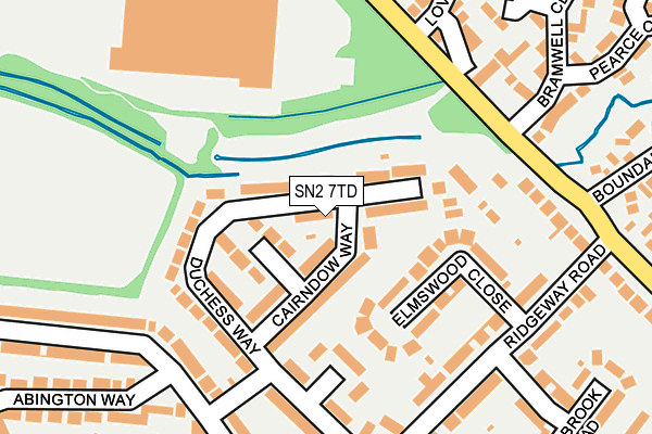 SN2 7TD map - OS OpenMap – Local (Ordnance Survey)