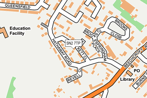 SN2 7TP map - OS OpenMap – Local (Ordnance Survey)