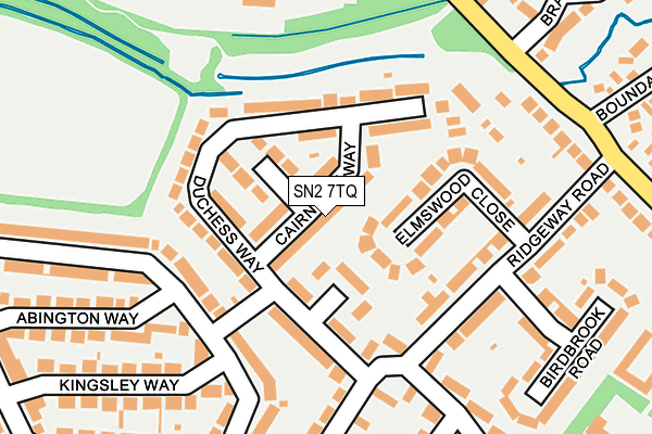 SN2 7TQ map - OS OpenMap – Local (Ordnance Survey)