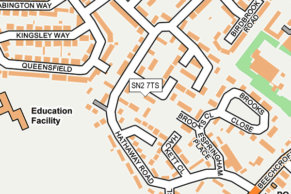 SN2 7TS map - OS OpenMap – Local (Ordnance Survey)