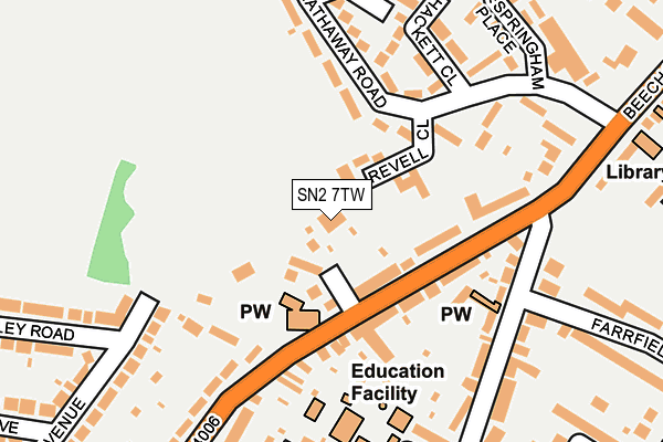 SN2 7TW map - OS OpenMap – Local (Ordnance Survey)