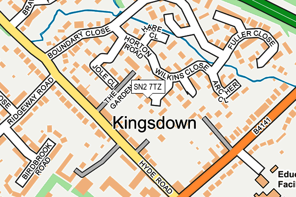 SN2 7TZ map - OS OpenMap – Local (Ordnance Survey)