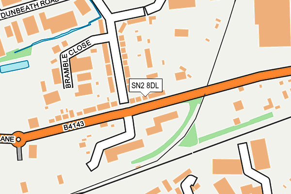 SN2 8DL map - OS OpenMap – Local (Ordnance Survey)