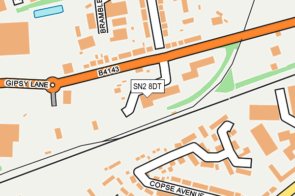 SN2 8DT map - OS OpenMap – Local (Ordnance Survey)
