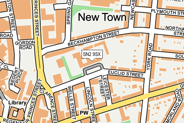 SN2 9SX map - OS OpenMap – Local (Ordnance Survey)
