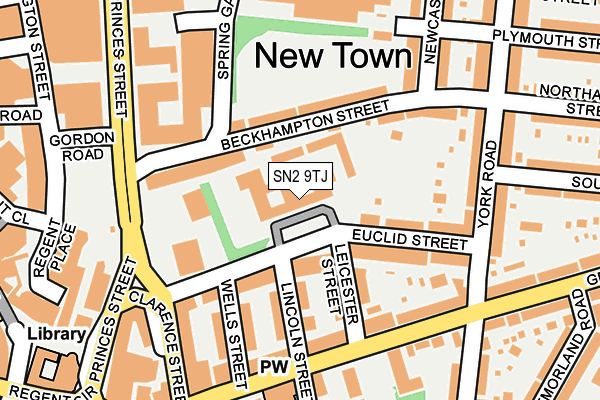 SN2 9TJ map - OS OpenMap – Local (Ordnance Survey)