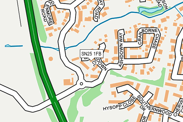 SN25 1FB map - OS OpenMap – Local (Ordnance Survey)