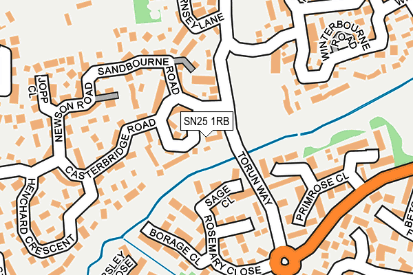 SN25 1RB map - OS OpenMap – Local (Ordnance Survey)