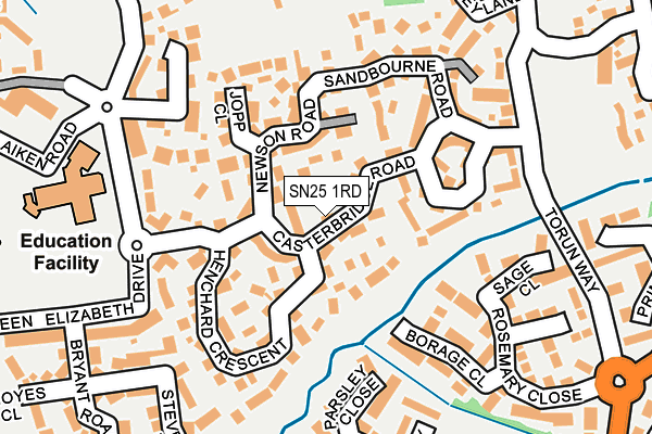 SN25 1RD map - OS OpenMap – Local (Ordnance Survey)