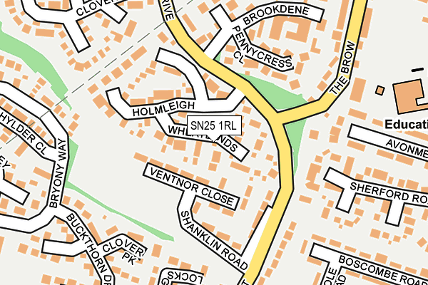 SN25 1RL map - OS OpenMap – Local (Ordnance Survey)