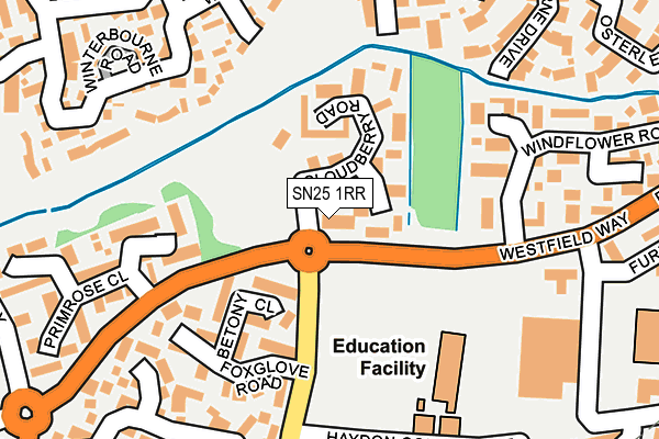 SN25 1RR map - OS OpenMap – Local (Ordnance Survey)