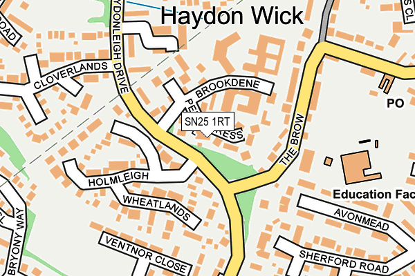 SN25 1RT map - OS OpenMap – Local (Ordnance Survey)