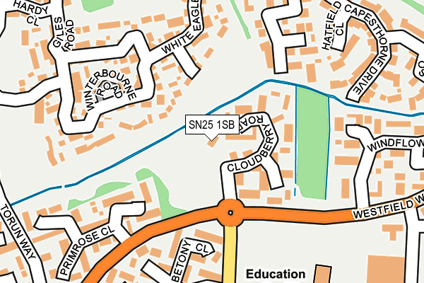 SN25 1SB map - OS OpenMap – Local (Ordnance Survey)