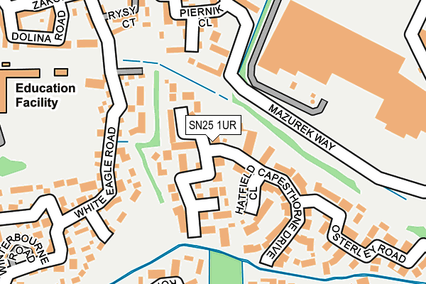 SN25 1UR map - OS OpenMap – Local (Ordnance Survey)