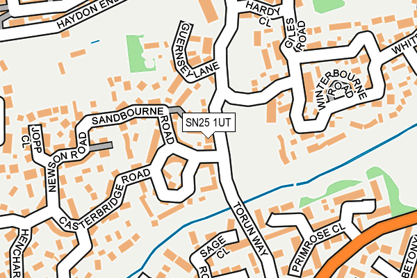 SN25 1UT map - OS OpenMap – Local (Ordnance Survey)