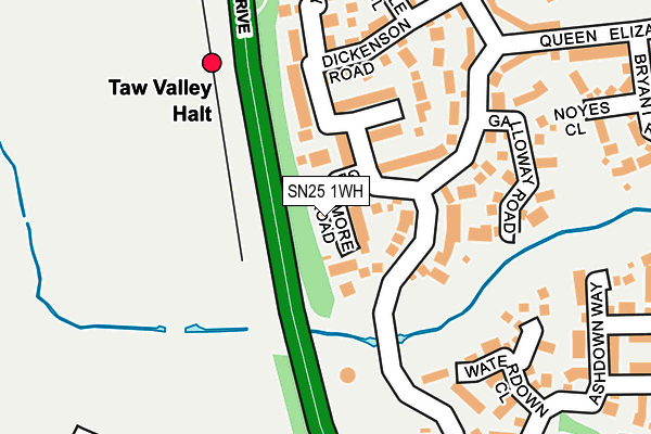 SN25 1WH map - OS OpenMap – Local (Ordnance Survey)