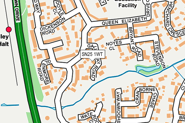 SN25 1WT map - OS OpenMap – Local (Ordnance Survey)
