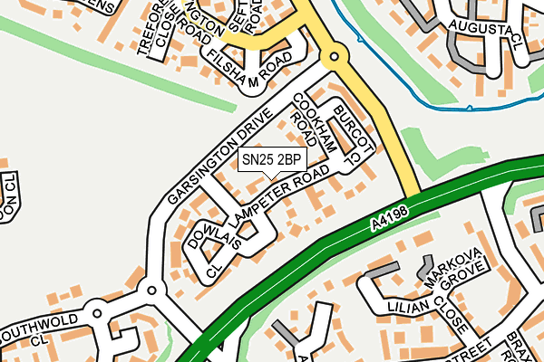 SN25 2BP map - OS OpenMap – Local (Ordnance Survey)
