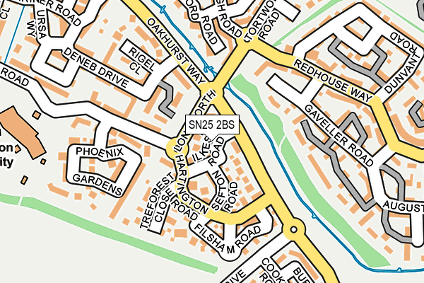 SN25 2BS map - OS OpenMap – Local (Ordnance Survey)