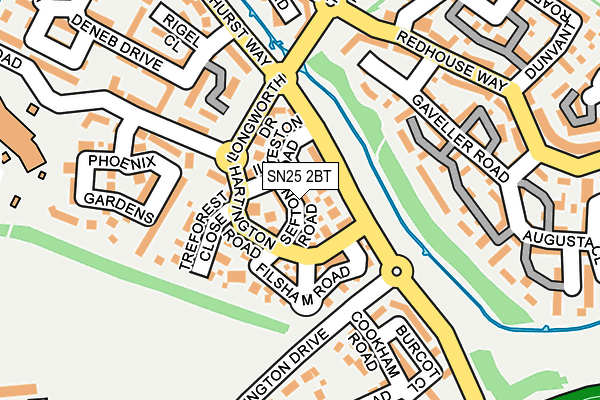 SN25 2BT map - OS OpenMap – Local (Ordnance Survey)