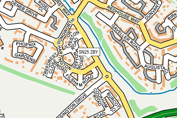 SN25 2BY map - OS OpenMap – Local (Ordnance Survey)