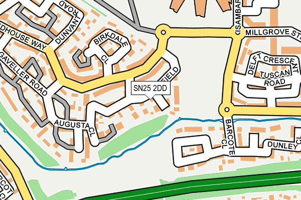 SN25 2DD map - OS OpenMap – Local (Ordnance Survey)