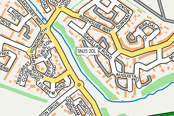 SN25 2DL map - OS OpenMap – Local (Ordnance Survey)