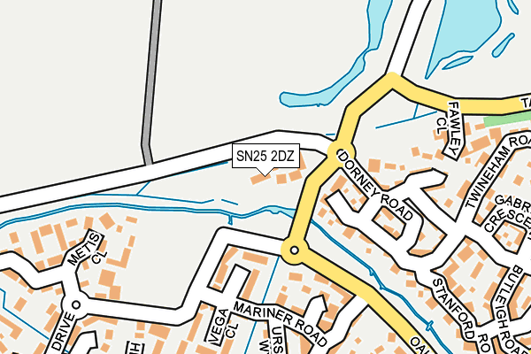SN25 2DZ map - OS OpenMap – Local (Ordnance Survey)