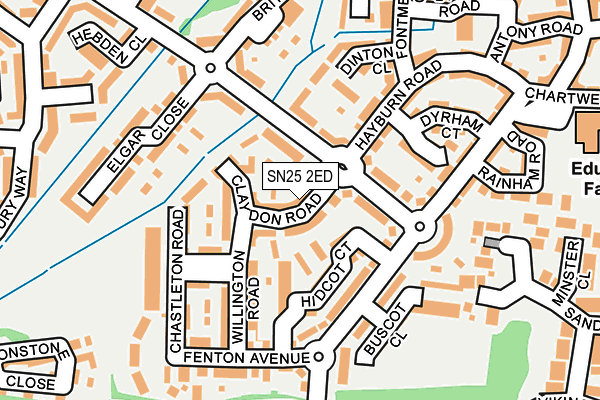 SN25 2ED map - OS OpenMap – Local (Ordnance Survey)
