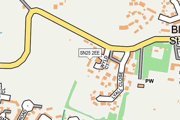 SN25 2EE map - OS OpenMap – Local (Ordnance Survey)