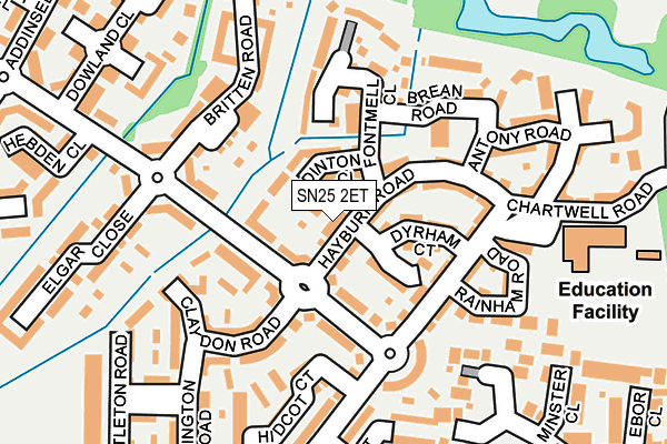 SN25 2ET map - OS OpenMap – Local (Ordnance Survey)