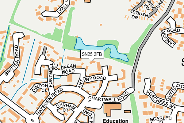 SN25 2FB map - OS OpenMap – Local (Ordnance Survey)