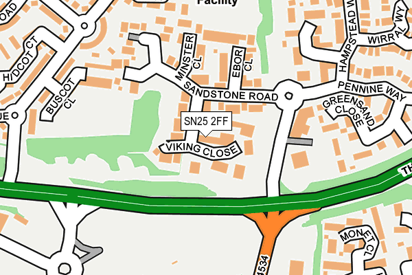 SN25 2FF map - OS OpenMap – Local (Ordnance Survey)