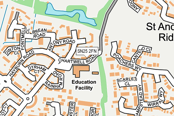 SN25 2FN map - OS OpenMap – Local (Ordnance Survey)