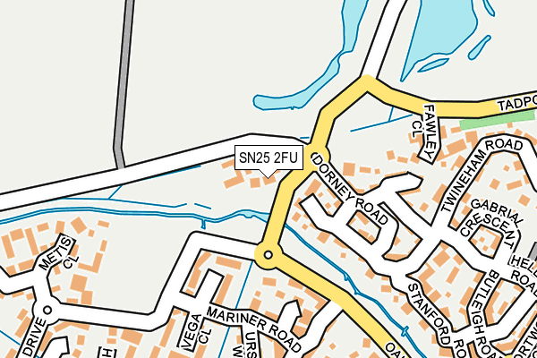 SN25 2FU map - OS OpenMap – Local (Ordnance Survey)