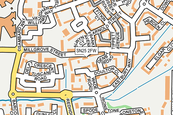 SN25 2FW map - OS OpenMap – Local (Ordnance Survey)