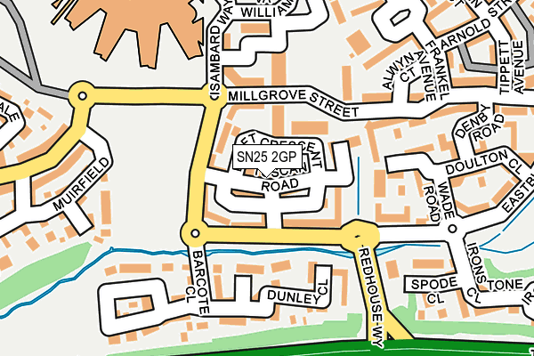 SN25 2GP map - OS OpenMap – Local (Ordnance Survey)