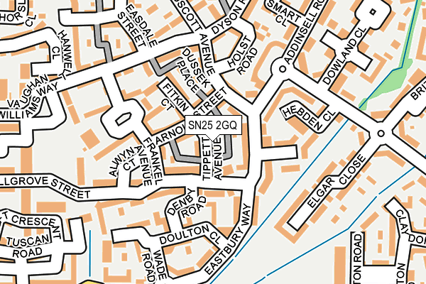 SN25 2GQ map - OS OpenMap – Local (Ordnance Survey)
