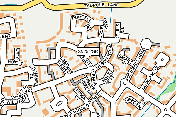 SN25 2GR map - OS OpenMap – Local (Ordnance Survey)