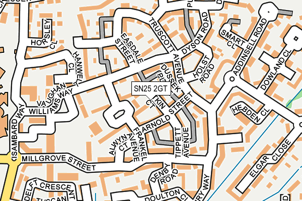 SN25 2GT map - OS OpenMap – Local (Ordnance Survey)