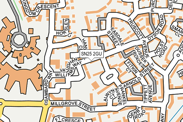 SN25 2GU map - OS OpenMap – Local (Ordnance Survey)